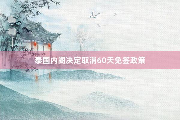 泰国内阁决定取消60天免签政策